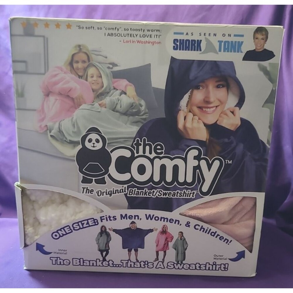 The Comfy Original Pink Wearable Hoodie Blanket Unisex Sherpa Fleece NEW